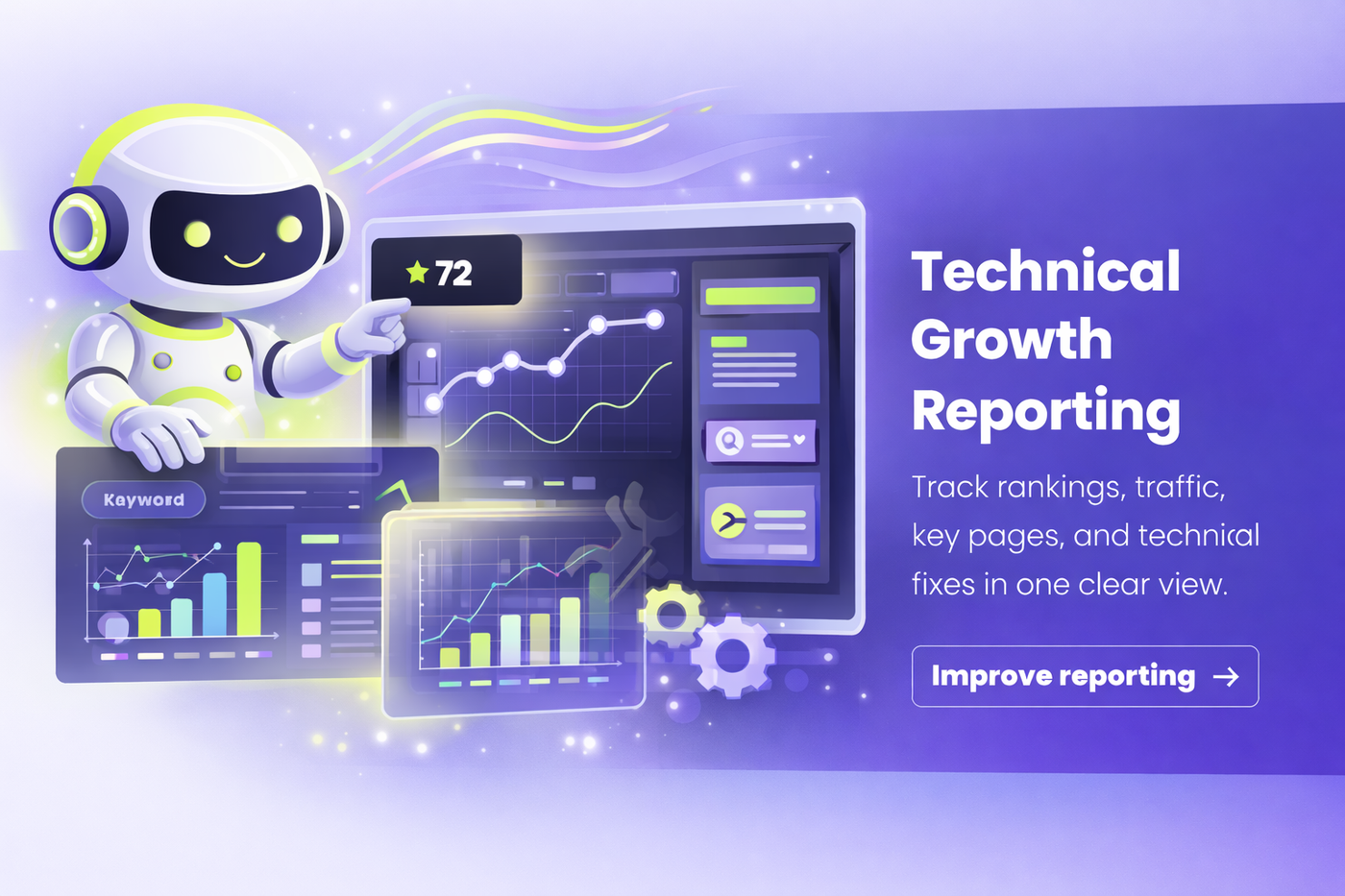 Google Maps optimization results and GBP performance reporting dashboard